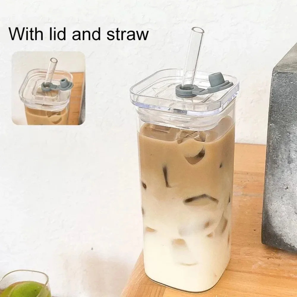Square Glass Coffee Mug