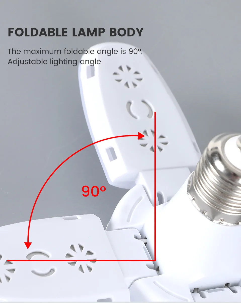 Foldable Fan Blade LED Lamp