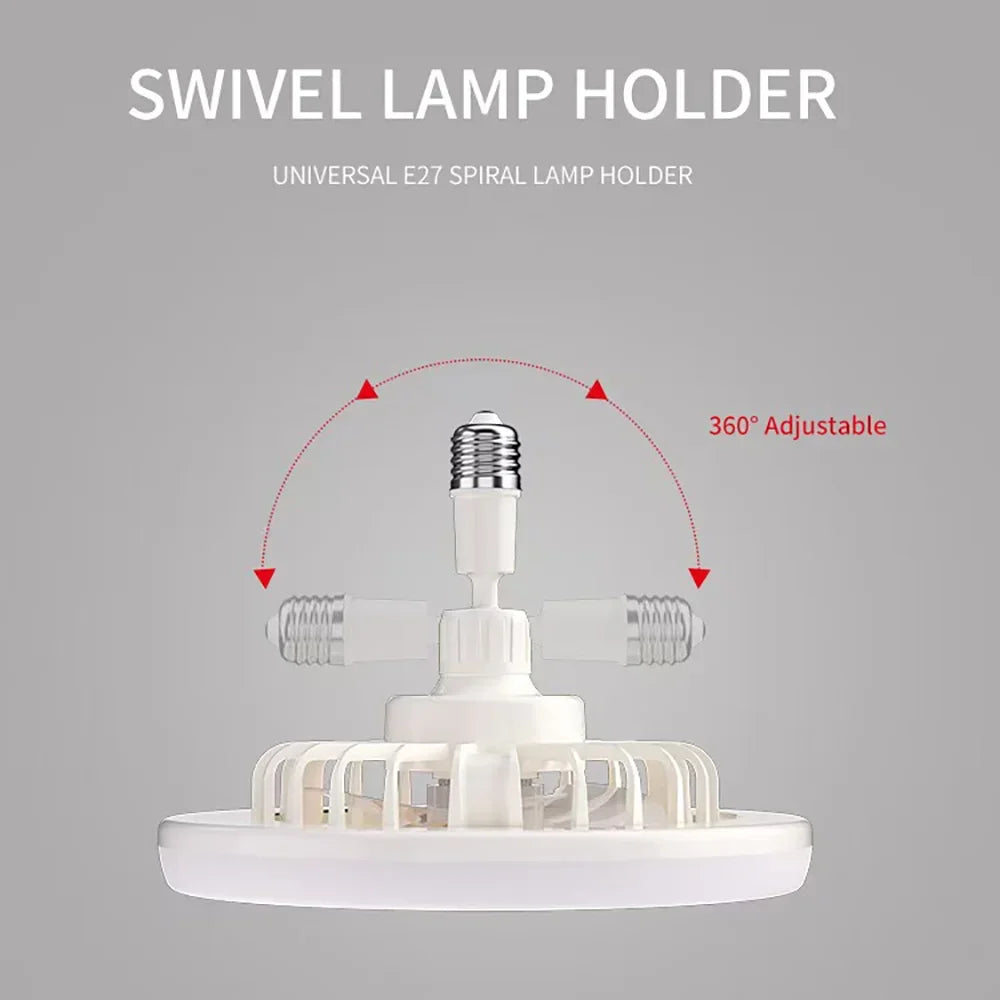 Rotatable 3in1 Ceiling Fan with Remote Control Lighting Lamp