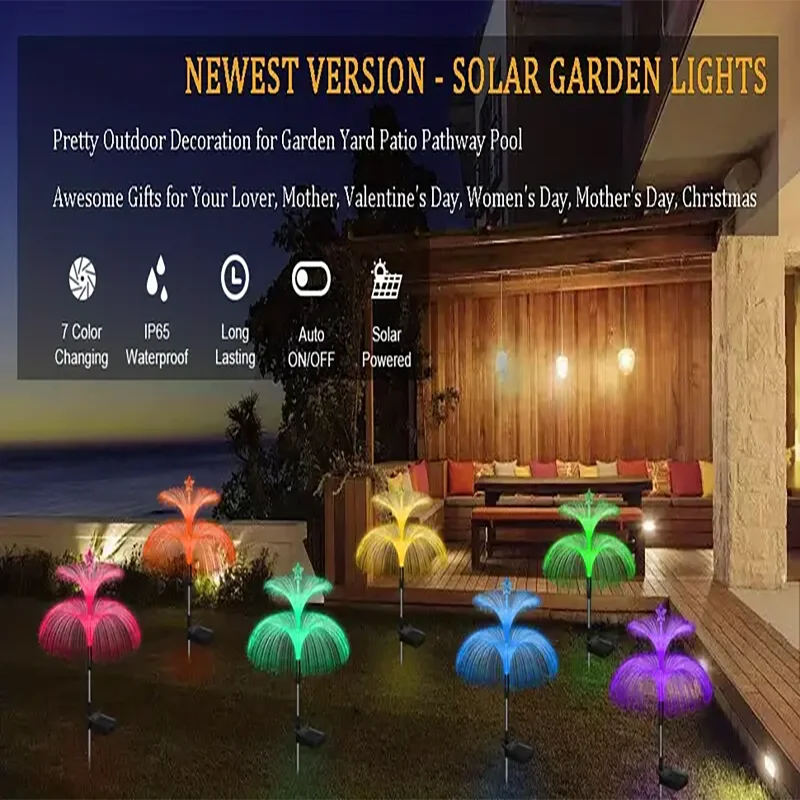 LED Solar Jellyfish Garden Lights