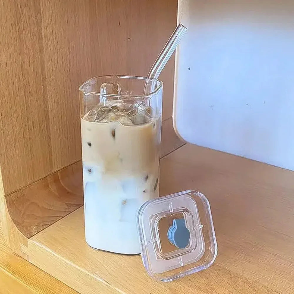 Square Glass Coffee Mug