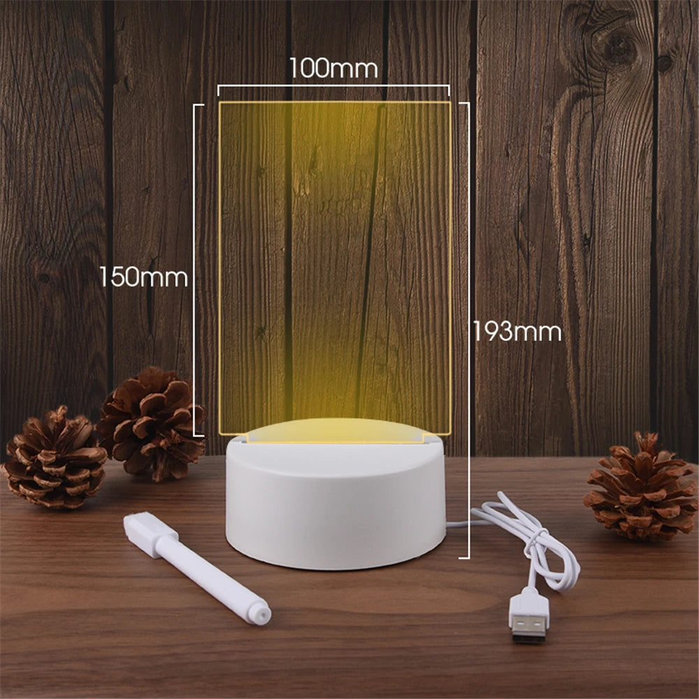 Erasable Write Message Board (LED Light)