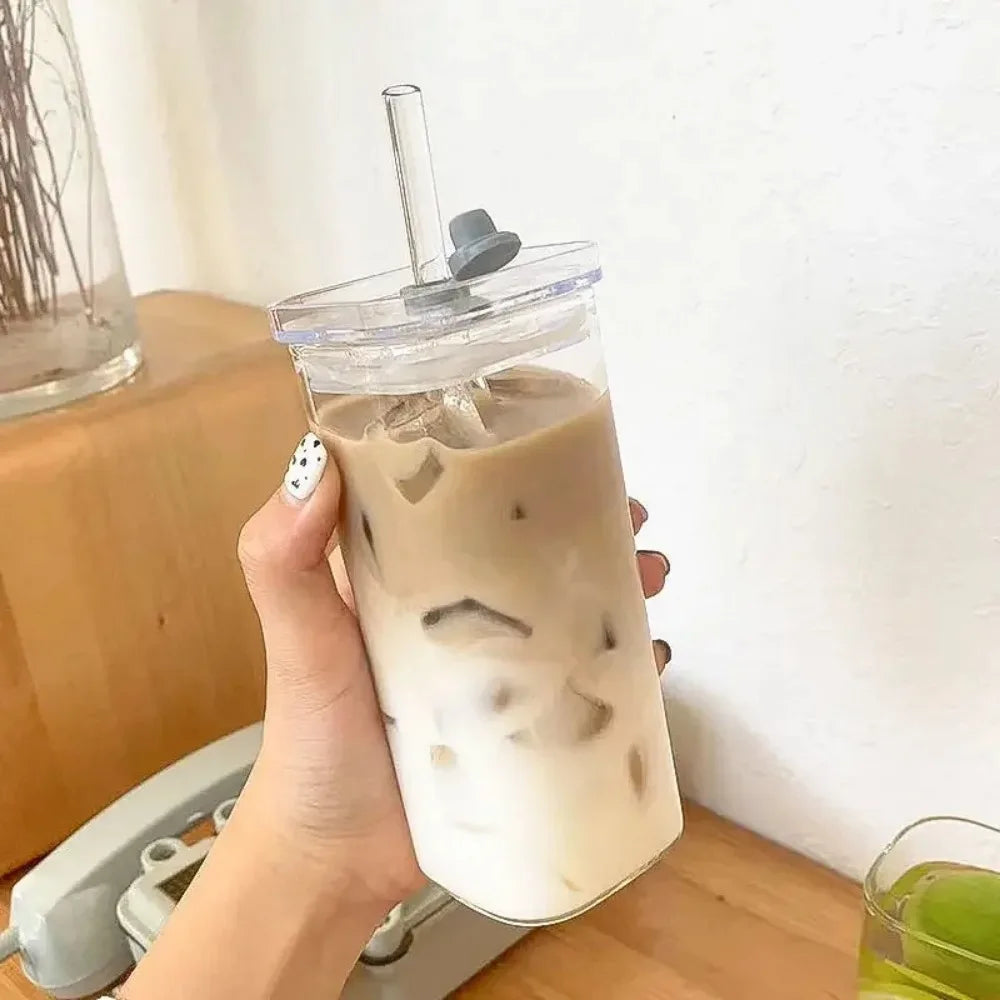 Square Glass Coffee Mug