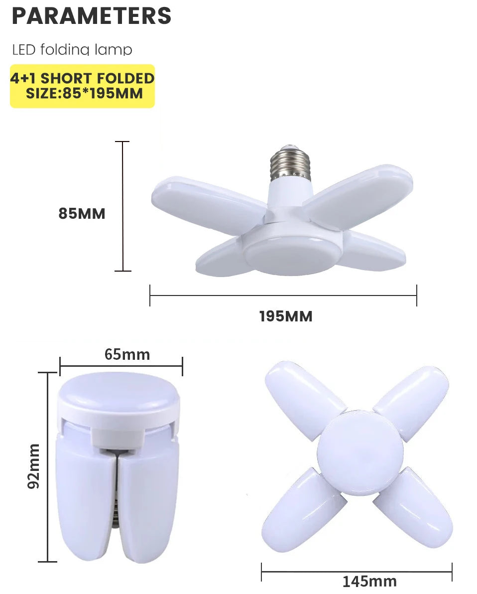 Foldable Fan Blade LED Lamp