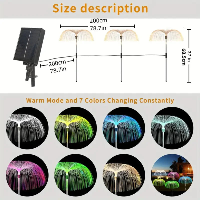 LED Solar Jellyfish Garden Lights