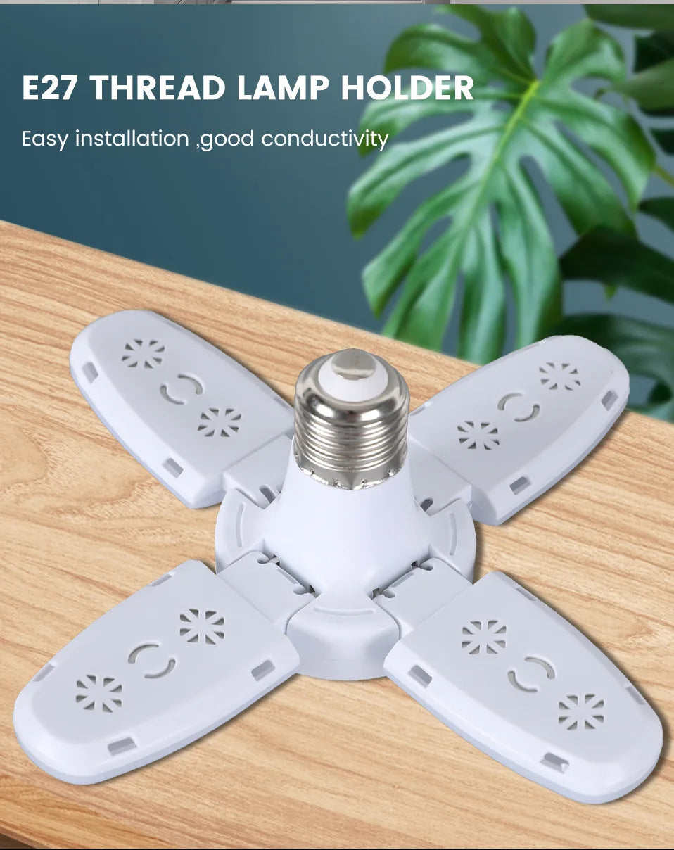 Foldable Fan Blade LED Lamp