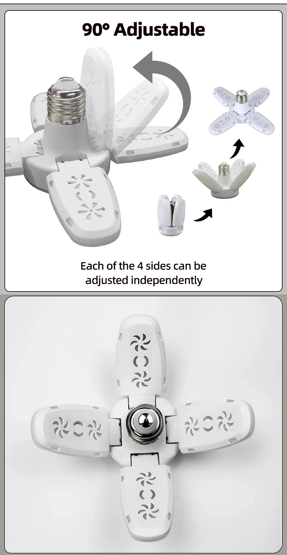 Foldable Fan Blade LED Lamp