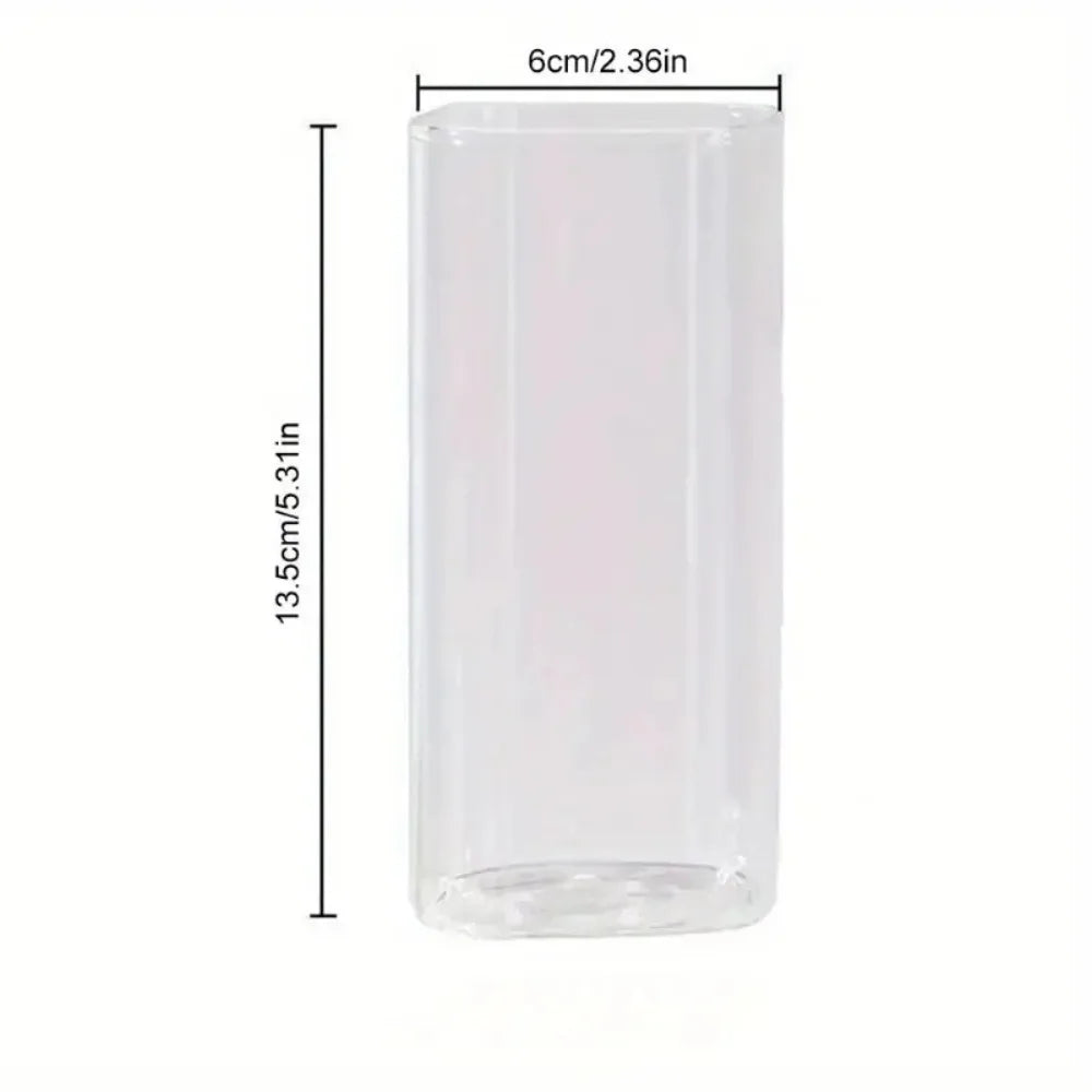 Square Glass Coffee Mug