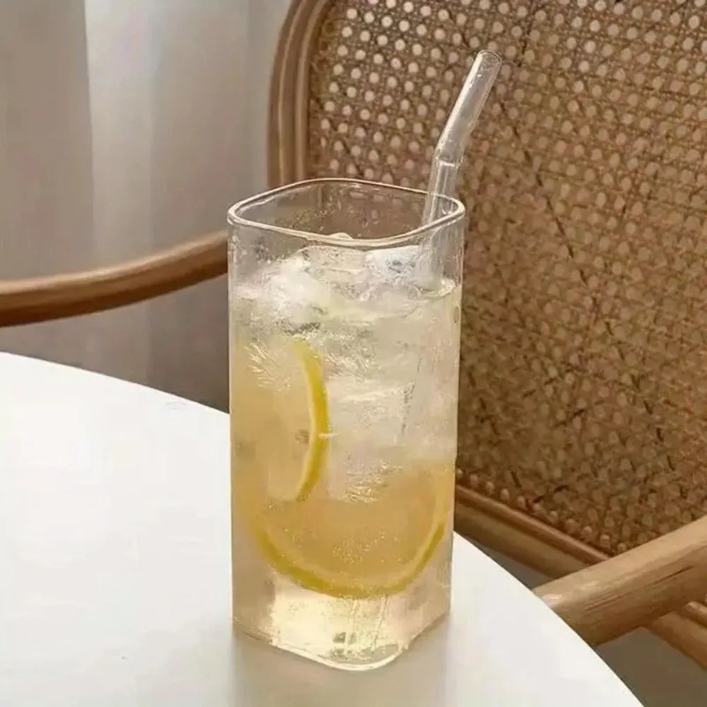 Square Glass Coffee Mug